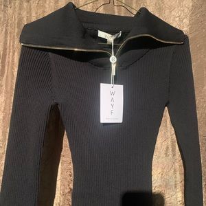 Black zipped up long sleeve